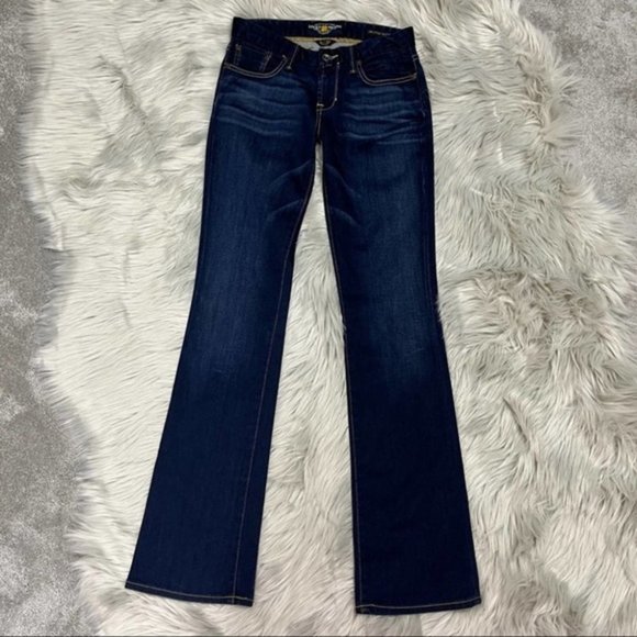 Lucky Brand The Sweet Jean Boot Mid Rise Dark Wash - Picture 3 of 10